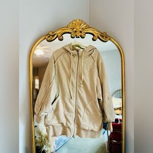 Free people movement tan oversized hoodie medium